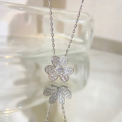 [Blar]FLOWER DIAMOND NECKLACE