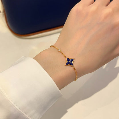 [Loui]COLOR STAR PINK GOLD DIAMOND BRACELET