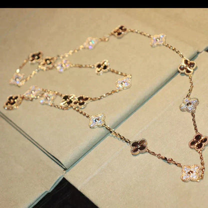 [VCA]CLOVER 20 MOTIFS LASER DIAMOND NECKLACE