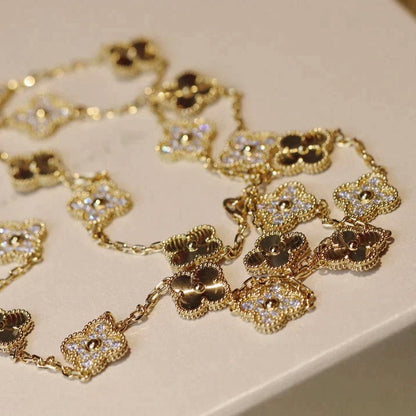 [VCA]CLOVER 20 MOTIFS LASER DIAMOND NECKLACE