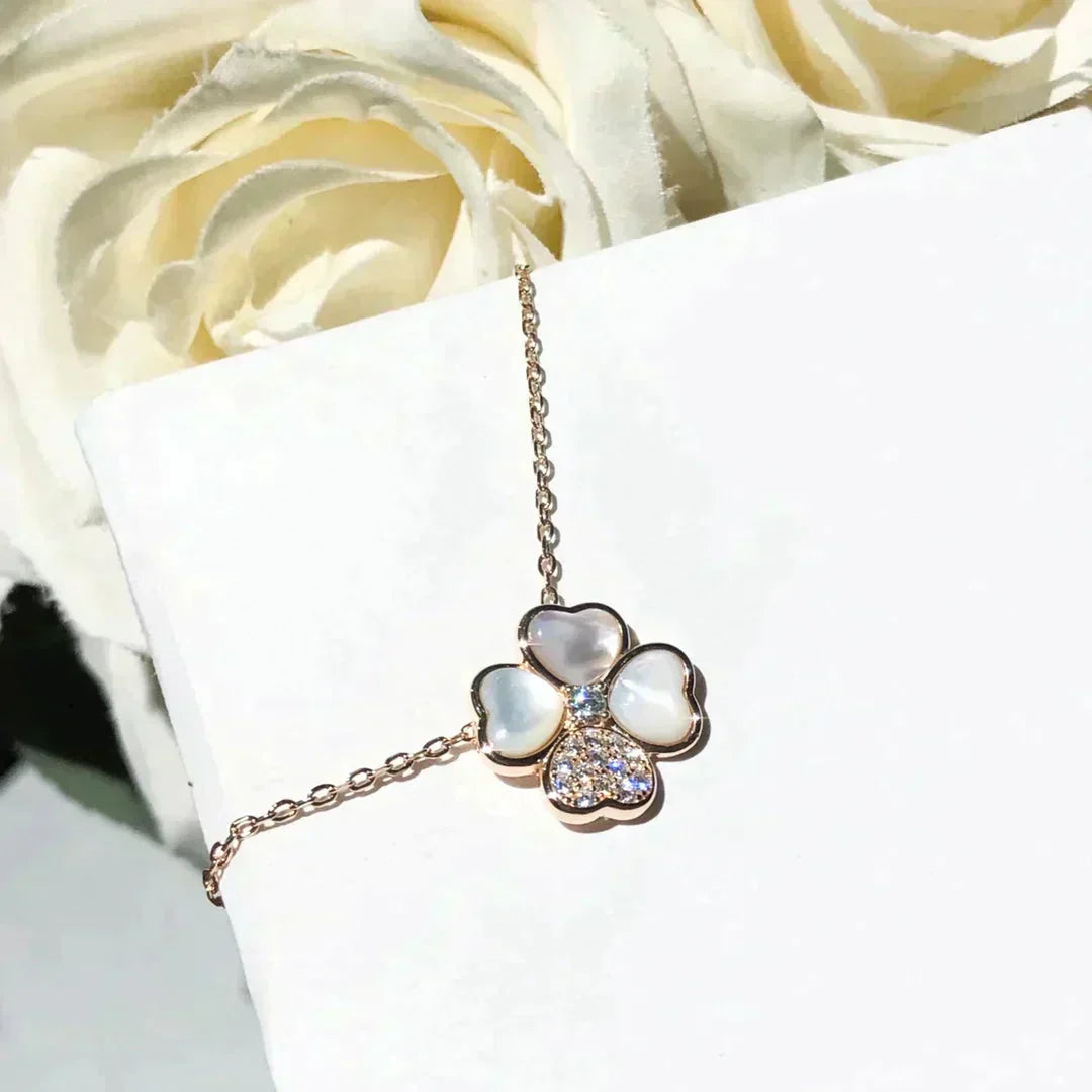 [VCA]CLOVER MOP DIAMOND ROSE GOLD NECKLACE