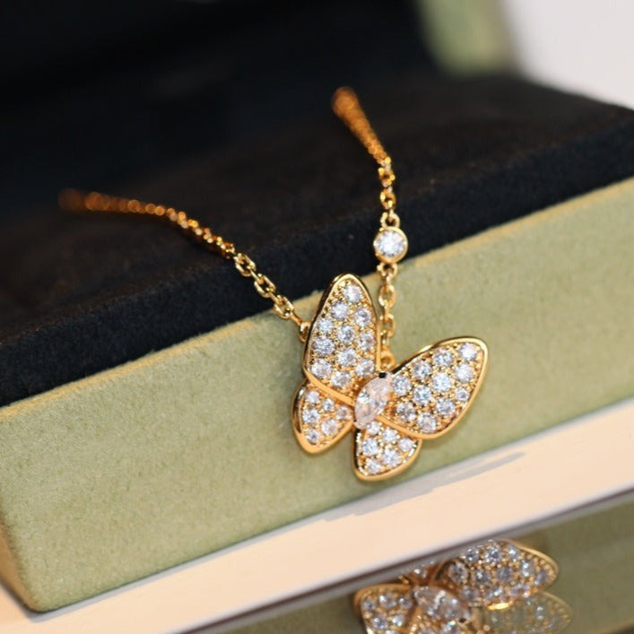 [VCA]BUTTERFLY DIAMOND NECKLACE