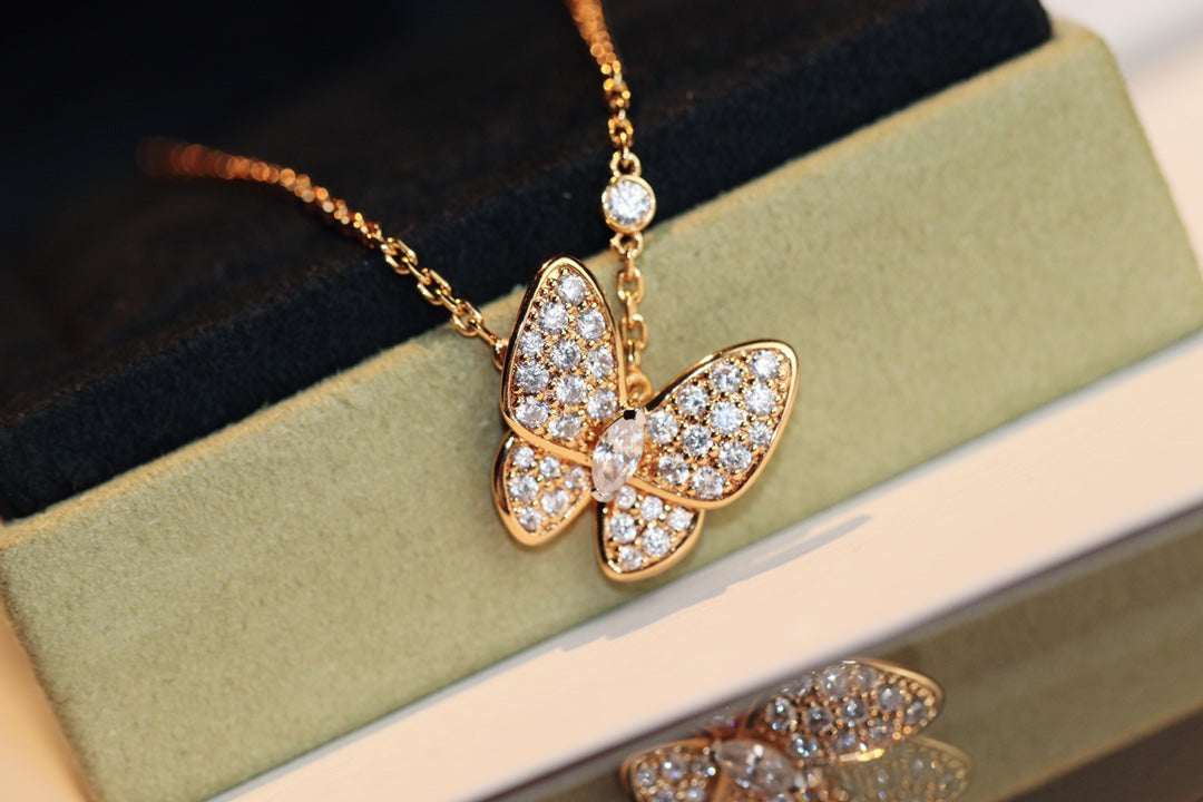 [VCA]BUTTERFLY DIAMOND NECKLACE