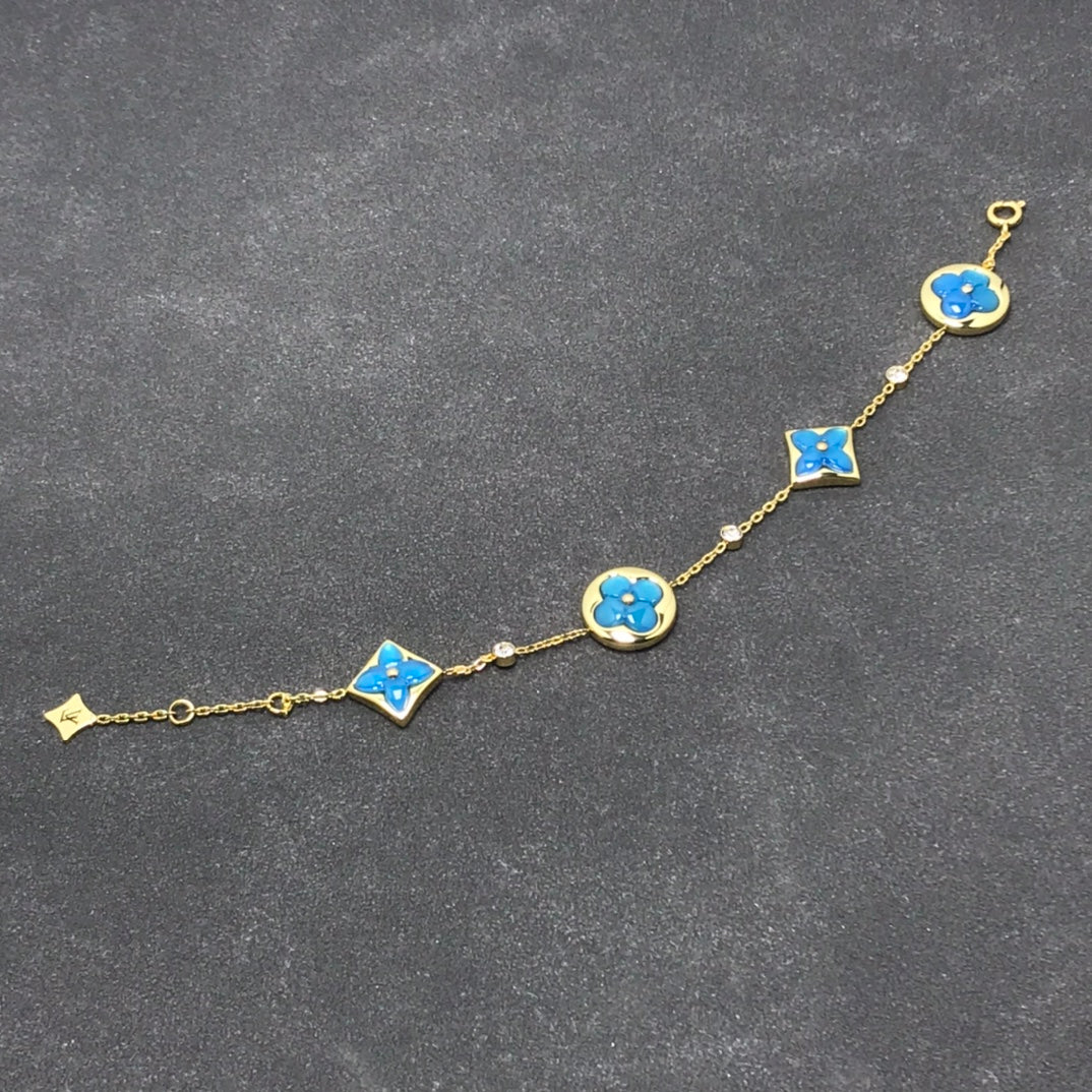 [Loui]STAR AND SUN TURQUOISE 4 MOTIFS 3 DIAMONDS