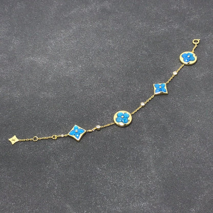 [Loui]STAR AND SUN TURQUOISE 4 MOTIFS 3 DIAMONDS