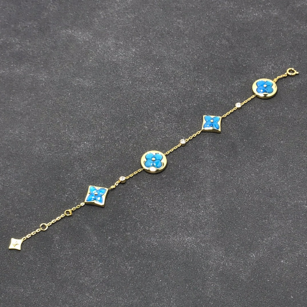 [Loui]STAR AND SUN TURQUOISE 4 MOTIFS 3 DIAMONDS