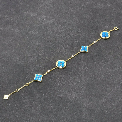 [Loui]STAR AND SUN TURQUOISE 4 MOTIFS 3 DIAMONDS