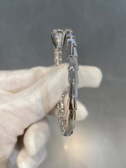 [Blar]SERPENTI BRACELET DIAMONDS SILVER