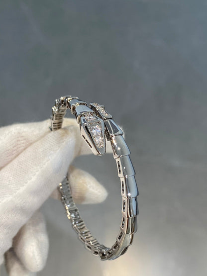 [Blar]SERPENTI BRACELET DIAMONDS SILVER