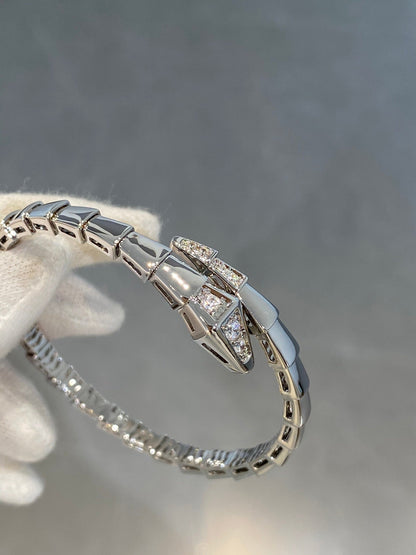 [Blar]SERPENTI BRACELET DIAMONDS SILVER