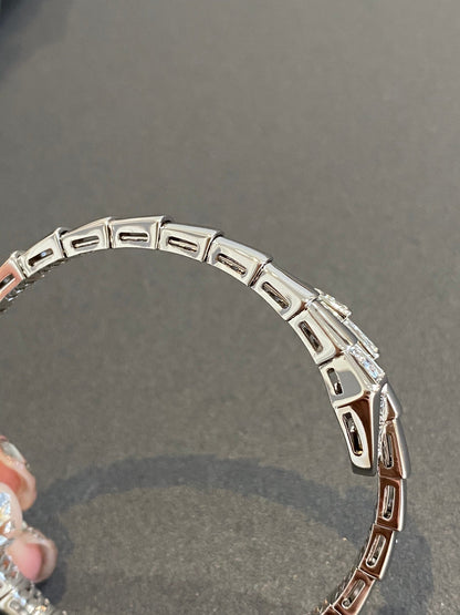 [Blar]SERPENTI BRACELET DIAMONDS SILVER