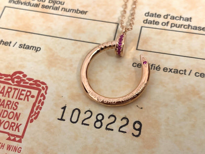 [CAT]JUSTE PINK DIAMOND NECKLACE