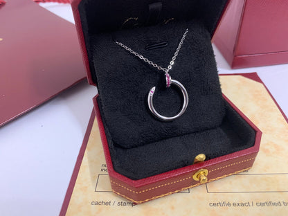 [CAT]JUSTE PINK DIAMOND NECKLACE