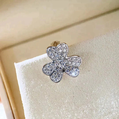 [VCA]CLOVER COMOS DIAMOND EARRINGS SILVER