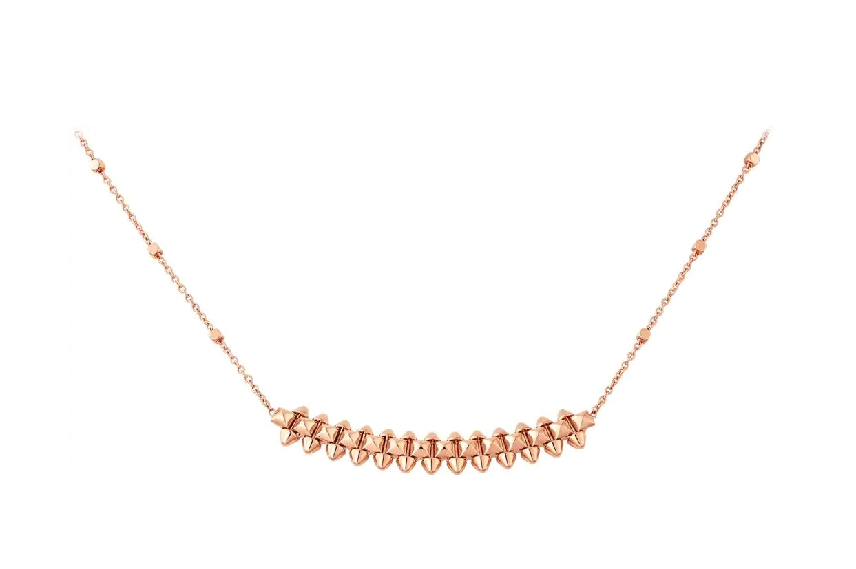 [CAT]CLASH PINK GOLD NECKLACE