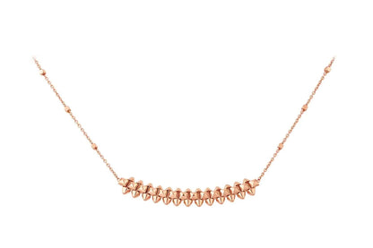 [CAT]CLASH PINK GOLD NECKLACE