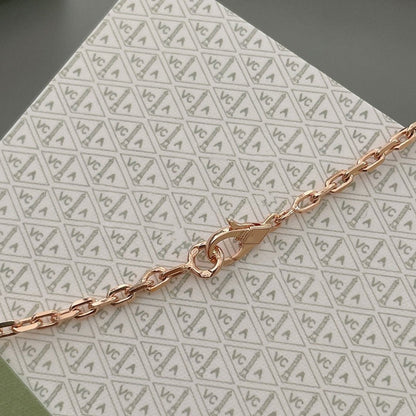 [VCA]LUCKY SPRING 15 MOTIFS ROSE GOLD NECKLACE