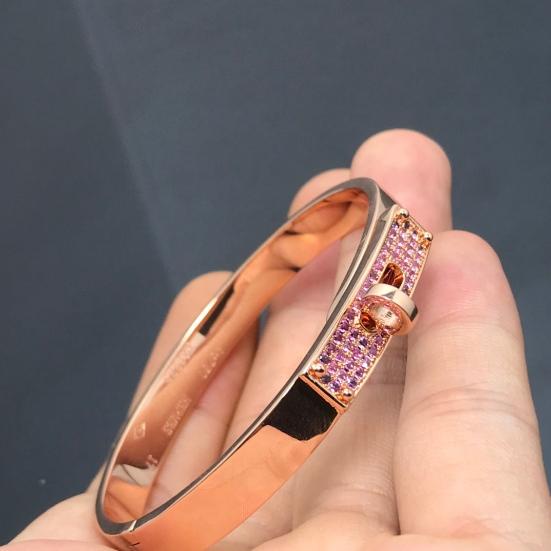 [Hmes]KELLY BRACELET PINK DIAMOND