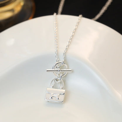 [Hmes]POP H PEDANT SILVER NECKLACE