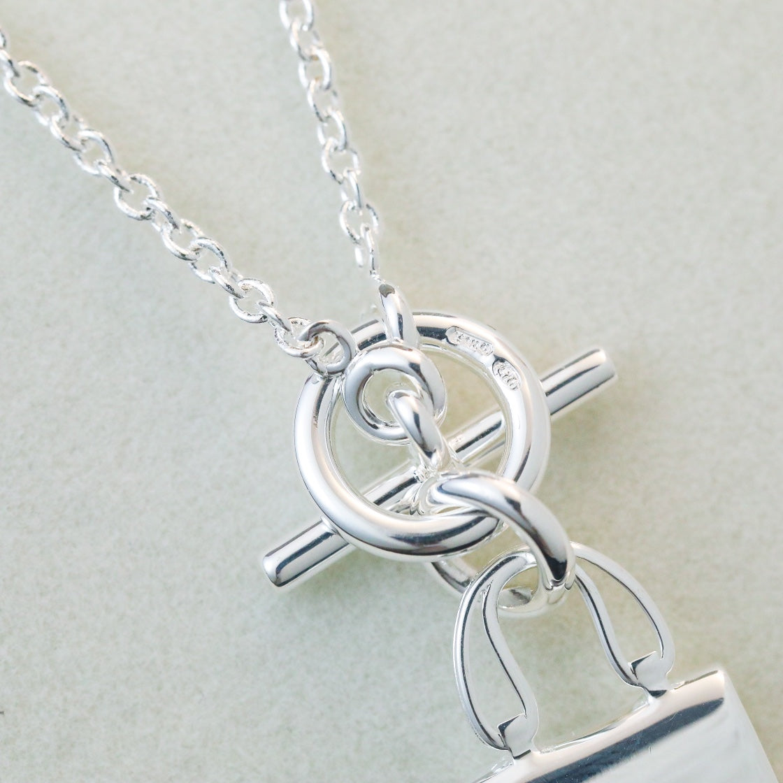 [Hmes]POP H PEDANT SILVER NECKLACE