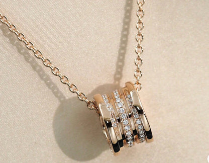 [Blar]ZERO 1 PINK GOLD DIAMOND NECKLACE