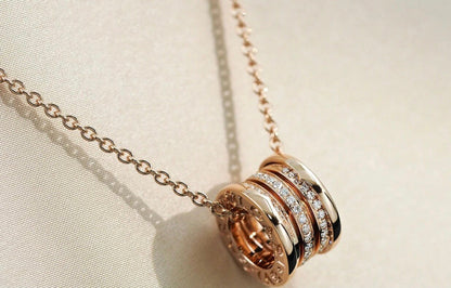 [Blar]ZERO 1 PINK GOLD DIAMOND NECKLACE