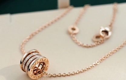 [Blar]ZERO 1 PINK GOLD DIAMOND NECKLACE