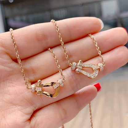 [Frd]FORCE 10 PINK GOLD DIAMOND NECKLACE