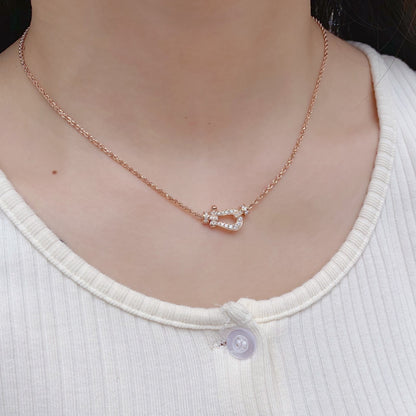 [Frd]FORCE 10 PINK GOLD DIAMOND NECKLACE