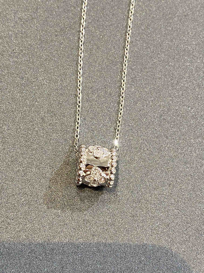 [VCA]PERLEE PEDANT SIVLER DIAMOND NECKLACE