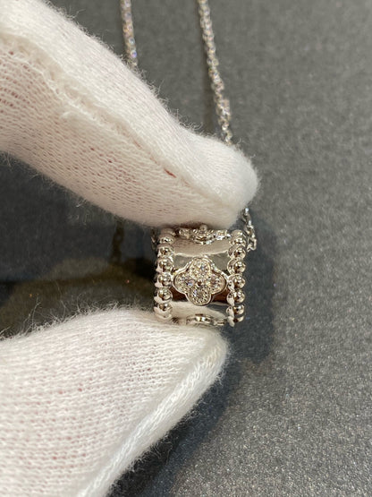 [VCA]PERLEE PEDANT SIVLER DIAMOND NECKLACE