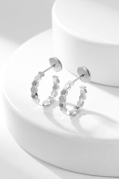 [Chau]BEE LOVE DIAMOND HOOP EARRINGS