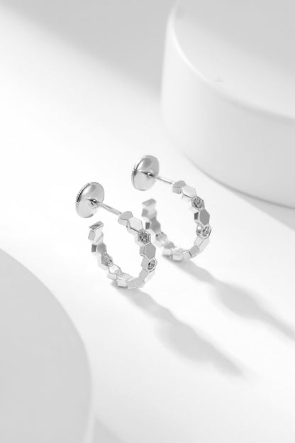 [Chau]BEE LOVE DIAMOND HOOP EARRINGS