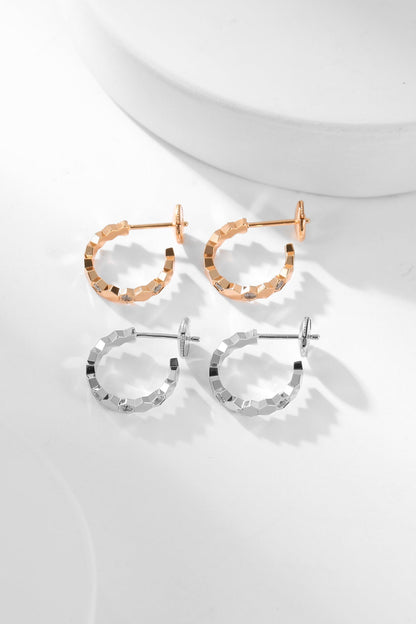 [Chau]BEE LOVE DIAMOND HOOP EARRINGS