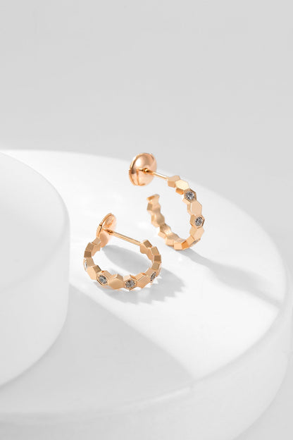 [Chau]BEE LOVE DIAMOND HOOP EARRINGS