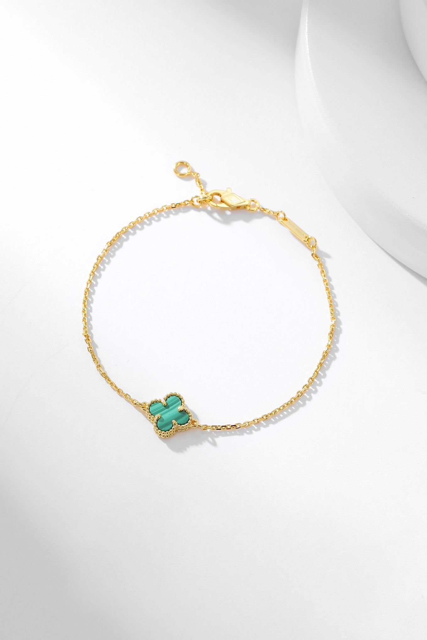 [VCA]CLOVER BRACELET MALACHITE 1 MOTIF