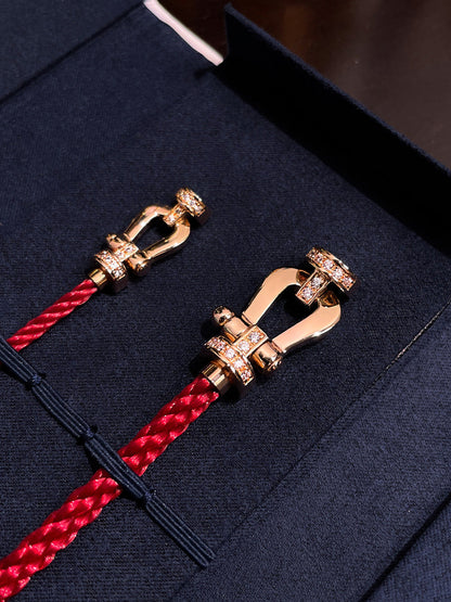 [Frd]FORCE 10 HALF DIAMOND PINK GOLD RED CORDERI LARGE AND MEDIUM MODEL