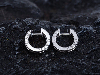 [Blar]ZERO 1 MINI SILVER DIAMOND EARRINGS