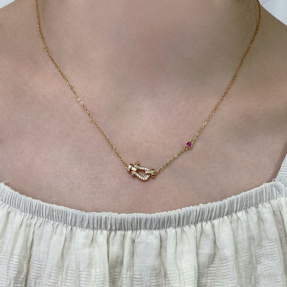 [Frd]FORCE 10 DIAMOND PINK GOLD NECKLACE