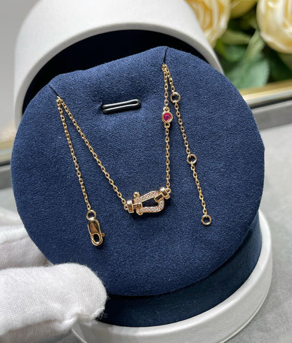 [Frd]FORCE 10 DIAMOND PINK GOLD NECKLACE