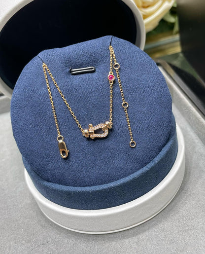 [Frd]FORCE 10 DIAMOND PINK GOLD NECKLACE