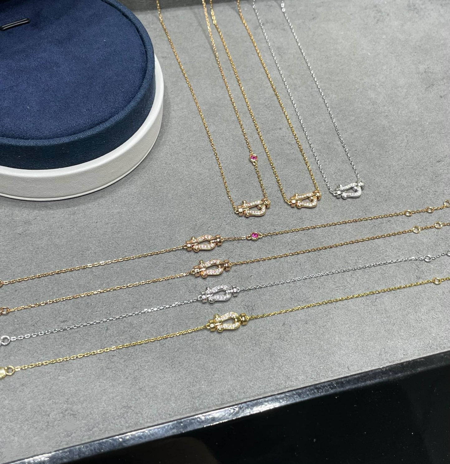 [Frd]FORCE 10 DIAMOND PINK GOLD NECKLACE