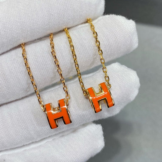 [Hmes]MINI POP H NECKLACE