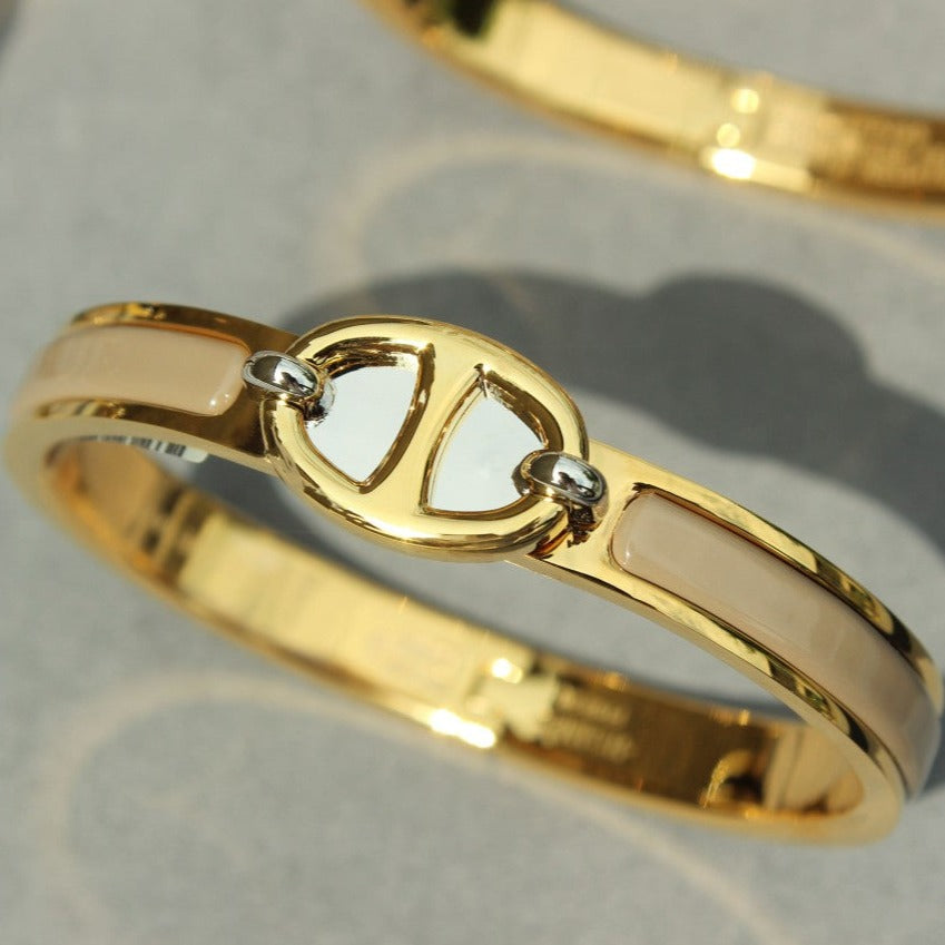 [Hmes]CLIC CHAINE GOLD BRACELET