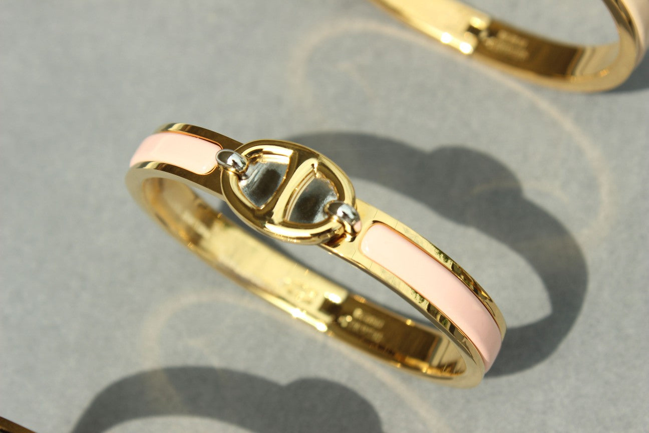 [Hmes]CLIC CHAINE GOLD BRACELET