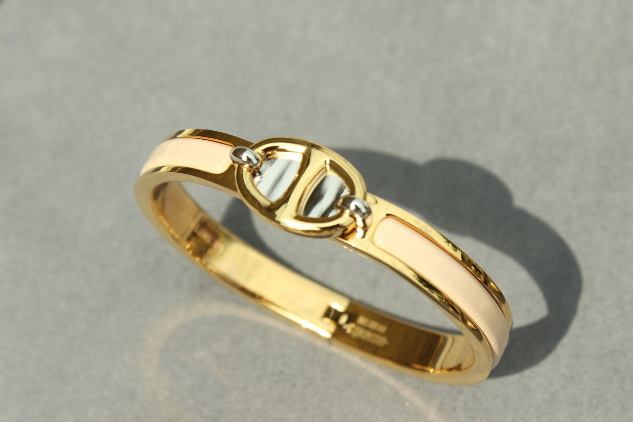 [Hmes]CLIC CHAINE GOLD BRACELET