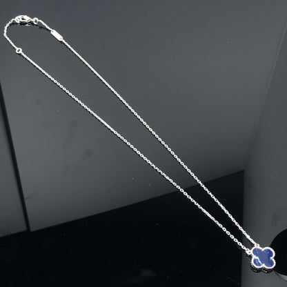 [VCA]CLOVER PIETERSITE SILVER LONG NECKLACE