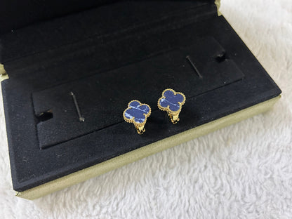 [VCA]CLOVER PIETERSITE MEDIUM STUD EARRINGS