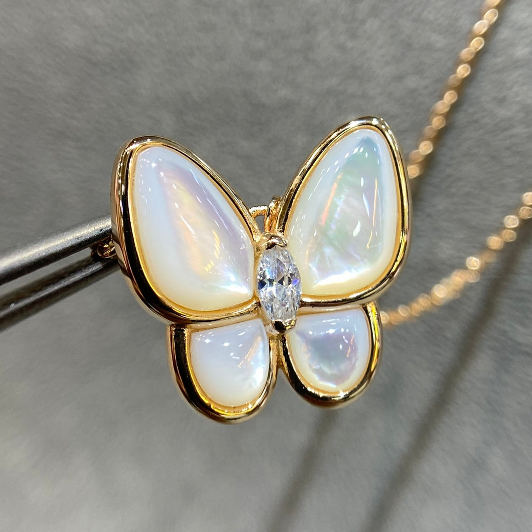 [VCA]BUTTERFLY MOP DIAMOND NECKLACE