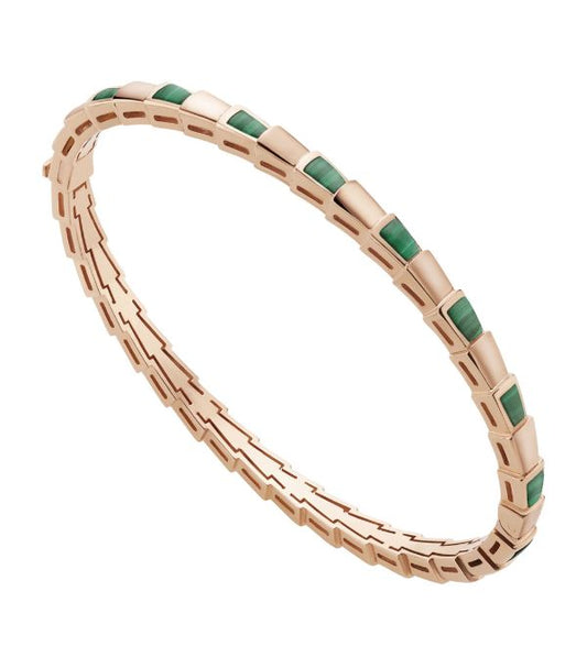 [Blar]SERPENTI BRACELET PINK GOLD MALACHITE